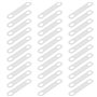 BESTonZON 100 pcs Anti-dérapant Ruban adhésif Cintre Silicone Grip Ruban Transparent Cintre poignées Bandes Placard Accessoires