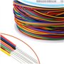 Walfront Bobine de Câble Électronique 30AWG - 250m Fil de Cuivre Étamé 0.55mm - Isolant PVC - Pour Soudure PCB, Carte Mère, Écra