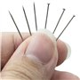 LAMXD Lot de 1100 épingles à coudre droites de 2,5 cm pour la confection de bijoux de couturière - Épingles à tête fine en satin