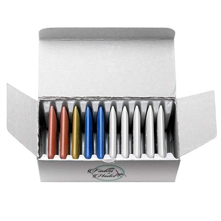 Kit de 10 pièces/un carton de craie de tailleur en diverses couleurs