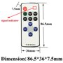 LITAELEK Régulateur de bande LED avec télécommande sans fil RF 5-24V 5A mini contrôleur de gradateur de LED Strip pour 2 broches