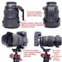 74.5 mm Bague de fixation pour trépied compatible avec Canon RF 28-70 mm f/2L USM, support de support d'objectif en bas est Arca