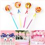 UGBO Batonnet Pop Cake Baton Sucette Pop Cake Sac de Bonbons 100 Batonnet Popcake avec 100 Petit Sachet Bonbon Transparent et 10