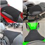 Pelucton Housse de Selle de Moto en Maille Double Couche, Coussin de Siège de Moto Respirant Universelle, Housse de Protection S