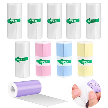 10 Rouleaux Appareil Photo Impression Papier