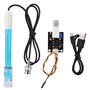 VBESTLIFE Module de capteur PH 5 V + PH Capteur Composite Test d'électrode Capteur Code avec connecteur BNC