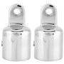 Fafeims 22 25mm Embout à Oeil de Bateau Bimini Top Capuchon de Connexion Vis Matériel de Fixation Accessoire de Bateau en Acier
