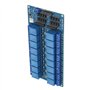 Module de Relais, Carte de Commande de Module de Relais 5 V 16 Canaux, avec Protection Optocoupleur pour Module Microcontrôleur