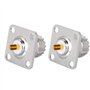 Topiky 2PCS UHF Femelle SO239 Jack 4 Trous Socket Panel Châssis Montage RF Coaxial Adaptateur Coaxial Connecteur