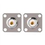 Topiky 2PCS UHF Femelle SO239 Jack 4 Trous Socket Panel Châssis Montage RF Coaxial Adaptateur Coaxial Connecteur