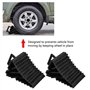 Cales - 2pcs voiture de bloc anti-dérapant, pneus d'arrêt Block, pneus Slip Stopper, arrêt Cales l'alignement des roues Bloc des