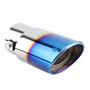 Broco Sortie Echappement Voiture Tuyau D'échappement de Voiture, Chrome Bleu Acier inoxydable voiture universel droite tuyau d'é