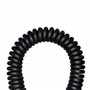 PNGKNYOCN Câble spirale à angle droit HDMI 270 degrés coude mâle HDMI vers mâle HDMI câble spirale à ressort, support 3D 1080P, 