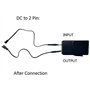 Huachuang Câble D'extension DC-Connecteurs Mâles et Femelles de 2.1mm x 5.5mm pour Adaptateur d'alimentation pour Elévateur Elec