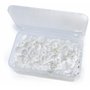 RERI KAM Lot de 60 boutons pression blancs en plastique T5 pour bricolage