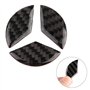 KSTE 3pcs Volant de Voiture Décor Logo Autocollant en Fibre de Carbone for Classe C W204 2005-2012