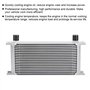 KSTE Radiateur Refroidissement, 19 Rangs British Type de Moteur Refroidisseur d'huile Moteur Radiateur de Refroidissement Argent