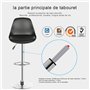 LAYSSAA Tabouret haut pour cuisine, bar réglable en hauteur, lot de 2 tabourets hauts, tabouret moderne, tabouret de bar nordiqu