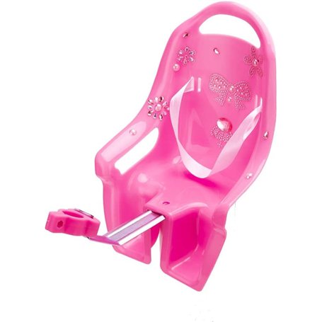 Moshay Siège de vélo universel avec autocollants DIY pour filles enfants accessoires de vélo (rose)