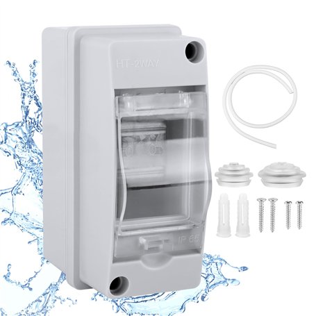 Coffret Electrique Etanche Exterieur 2 Modules Coffret Etanche Boitier Etanche Electrique Boîte à Fusibles Exterieur Boîtier Ele
