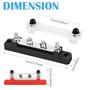 2 Pièces Bloc de Distribution Alimentation Bornier 12V-48V DC Busbar Barres de Distribution 150A Barres De Distribution D'Énergi