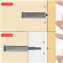10 PCS Push to Open Aimant Poussoir Porte Placard Loquet Magnetique,Tampon Amortisseur,Ouvre et Ferme avec Pression pour La Port