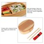TOPINCN Box Lunch Containers Élégant Boîte À Japonaise Traditionnelle avec des Baguettes en Bois-Sushi