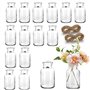 Otauoaea Lot de 15 Mini Vases en Verre