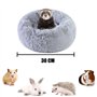 bangminda Lit en Peluche pour Animaux de Compagnie Hiver Petit Tapis de Cage Lit Couchage Rongeur Peluche pour Cochon d'Inde Lap