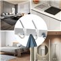 Newaner porte manteau mural salle de bain en Acier Inoxydable SUS304 Moderne, patere murale Aspect Brossé Double Crochets avec 6