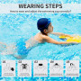 Newaner 2 Pièces Bonnet de Bain pour Enfants en silicone, protection auditive, Revêtement Ripstop pour le confort et la résistan