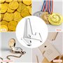 Brevanza Lot de 30 Mini Chevalet Transparent, Petit Support Medaille, Presentoir Cartes, Support de Présentoir en Plastique, Sup