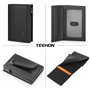 TEEHON Portefeuille Homme en Cuir, Porte-Cartes avec Blocage RFID, 8 Porte Carte Crédit, Porte Carte Bancaire avec Compartiment