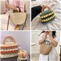 Kleemeiero 6PCS Poignées de Sac en Bois Anse pour Sac à Main Poignée en Bois pour Bricolage à la Main Poignées de Sac à Main en