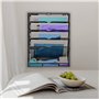 HIHOBDAY Porte-revue Mural de bureau à 6 Niveaux, Porte-documents Mural en Maille Métallique, A4 Dossiers Rangement Bureau, Jour