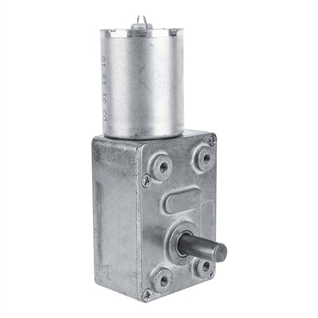 DC 12V Moteur Électrique de Réduction Réversible à Couple Élevé Boîte de Vitesses Motoréducteur à Engrenage à Vis sans Fin 5RPM/