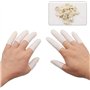 300 PCS Doigtiers en Latex, Caoutchouc Antistatique Protéger les Couvre-Doigts Jetables de Protecteur de Bout des Doigts