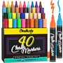Chalkola 40 Marqueur Craie - Lot De 40 Stylos Néon