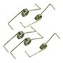 Lot de 5 pièces Sourcing map Ressort de tension en métal Bronze Ton Acier Ressort de compression Sécateur Accessoires Outil Cric