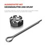 Frankberg 10x Bras de suspension Kit Avant Compatibles avec Golf Plus 5M1 521 Tous Moteurs 2004-2013 A3 8P1 Tous Moteurs 2003-20