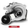 Frankberg Turbocompresseur Compatible avec 500 C 1.3L 2009-Aujourd'hui Doblo 1.3L 2004-2010 Grande Punto 1.3L 2005-2012 Idea 1.3