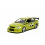 Jada Toys 99788 Fast & Furious Brian's 2002 Mitsubishi Lancer Evo VII Voiture Tuning à l'échelle 1/24 avec Spoiler, Portes ouvra