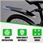 RBRL Kit de garde-boue de vélo [24-29 pouces] – Démontage rapide universel Garde-boue pour vélo VTT (arrière)
