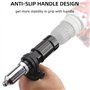 Adaptateur de pistolet à riveter avec poignée en plastique amovible, tête de pistolet à rivet électrique, accessoires de perceus