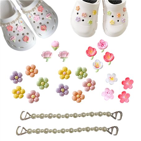 23pcs Charmes de Chaussures Pour Femmes