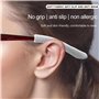 4 Paires Protege Branche Lunette,Couvre Branche Lunette en Tissu de Coton Tricoté Doux,Accessoires de Lunettes de Elastiques Ant