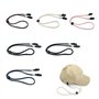 Lot de 6 Clips de Retenue de Chapeau Réglables - Coupe-Vent Attache Casquette Anti-Perte pour Pêche