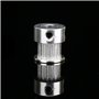 5Pcs Poulie De Distribution, 16 Dents 5mm Alésé Aluminium Outil De Poulie De Distribution pour 3D Imprimante CNC, Nema 17 Moteur