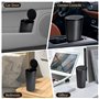 Poubelle de Voiture avec Couvercle：Mini Poubelle Voiture avec 4 Rouleaux de Sacs Poubelle Inclus - Accessoire Voiture Interieur 