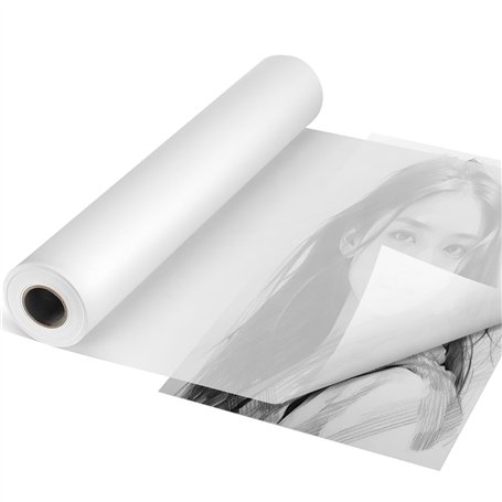 Luziyun Rouleau Papier Dessin Calque 50m x 30cm - Papier Patron Couture 26g/m² - Papier Transparent pour Croquis